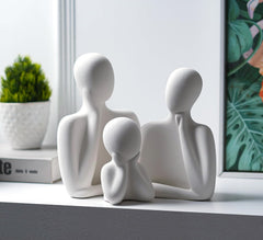 Couple Family Statue | Ceramic Thinker Sculpture | Home Decor Items for Living Room Show Piece 