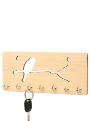 Modern Bird on Branch Unique Design Wall-Mounted Key Holder for Home Wall