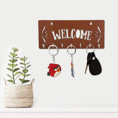 Modern Welcome Unique Design Wall-Mounted Key Holder for Home Wall