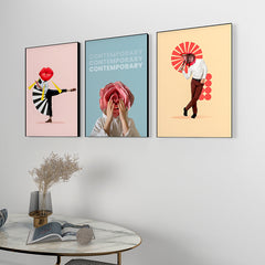 Contemporary Art Wall Frame Set of 3