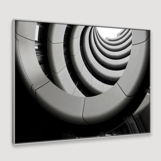 Contemporary Architectural underside Balconies view Framed Wall Art