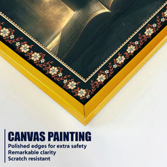 Mecca Holy Mosque Islamic Floral Border Vertical Wall Painting Clearance Sale