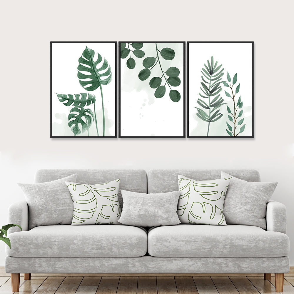 Leaf Art Wall Frame Set of 3