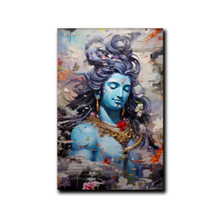 Divine Lord Shiva Meditation Canvas Wall Paintings