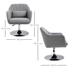 Light Grey Boyd Swiel Bar Stool/Chair