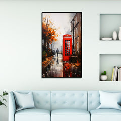 Red Phone Booth by Vintage London