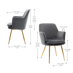 Grey Tonas Accent Chair