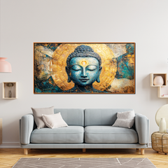 Sacred Buddha Wall Decor with Landscape Views