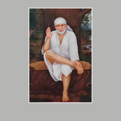 Shirdi Sai Baba Divine Energy Wall Art Decoration