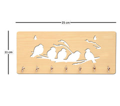 Birds on Branches Unique Design Wall-Mounted Key Holder for Home Wall