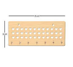Multi Hearts Unique Design Wall-Mounted Key Holder for Home Wall