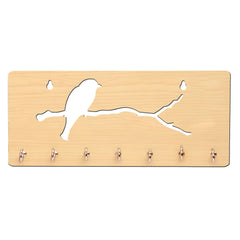 Modern Bird on Branch Unique Design Wall-Mounted Key Holder for Home Wall