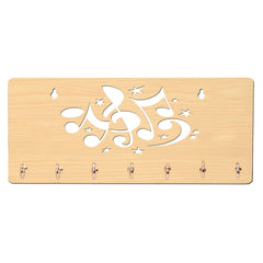 Music Unique Design Wall-Mounted Key Holder for Home Wall