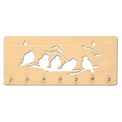 Birds on Branches Unique Design Wall-Mounted Key Holder for Home Wall