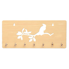 Bird on Branch Unique Design Wall-Mounted Key Holder for Home Wall