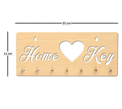 Love with Home Key Text Unique Design Wall-Mounted Key Holder for Home Wall