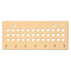 Multi Hearts Unique Design Wall-Mounted Key Holder for Home Wall