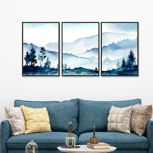 Blue Valley Wall Frame Set of 3