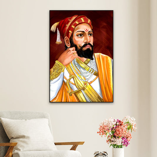 Shivaji Maharaj Canvas Painting for Home