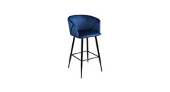 Blue Color Clea Counter Stool