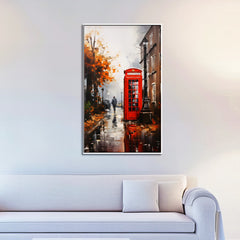 Red Phone Booth by Vintage London