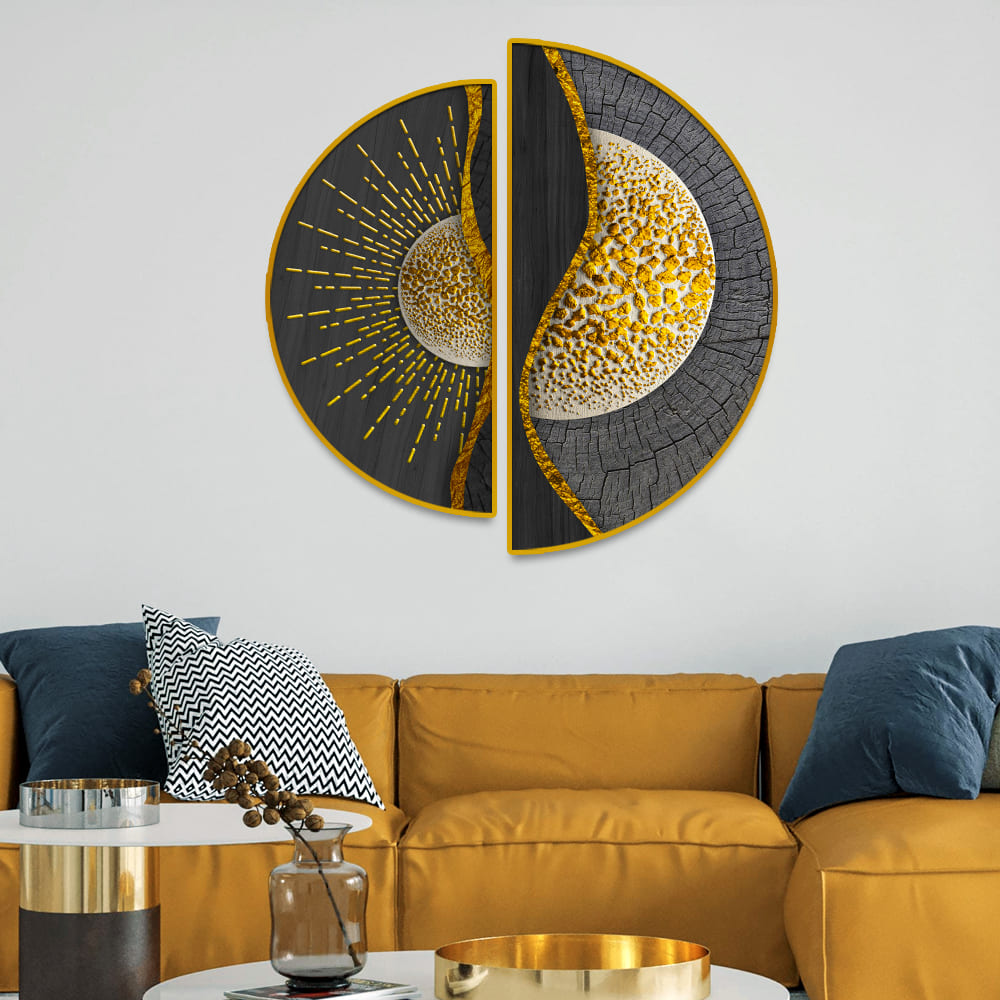 Modern Style Semi Circle Wall Paintings & Arts