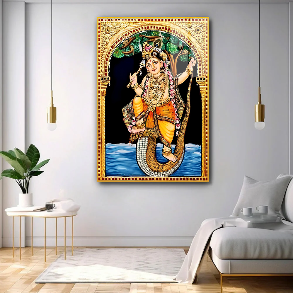 Premium Mystic Vibes Shri Krishna Acrylic Wall Paintings & Art