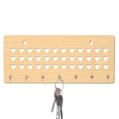 Multi Hearts Unique Design Wall-Mounted Key Holder for Home Wall