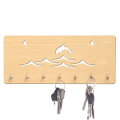 Fish in Water Unique Design Wall-Mounted Key Holder for Home Wall