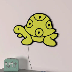 Baby Turtle Backlit Wooden Wall Décor
