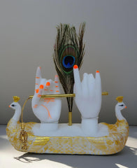 Krishna Hand showpiece with Flute for Home Decor and Gift Decorative Item for livingroom