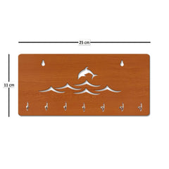 Modern Fish in Water Unique Design Wall-Mounted Key Holder for Home Wall