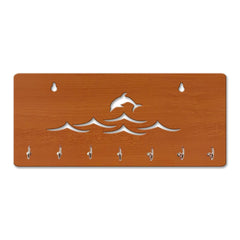 Modern Fish in Water Unique Design Wall-Mounted Key Holder for Home Wall