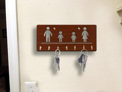 Modern Human Generation Unique Design Wall-Mounted Key Holder for Home Wall