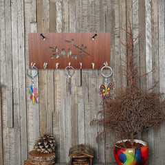 Modern Birds on Branches Unique Design Wall-Mounted Key Holder for Home Wall