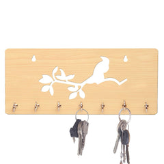 Bird on Branch Unique Design Wall-Mounted Key Holder for Home Wall