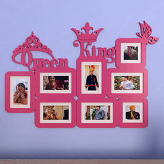 Queen & King Pink Hanging Photo Frame