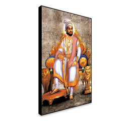 Aesthetic Shivaji Maharaj Canvas Painting