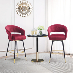 Burgundy  Mixoy Bar Stool