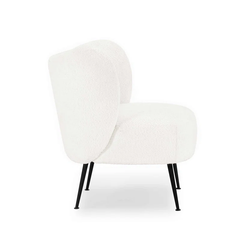 .White Collin Accent Chair