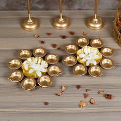 DIya Urli & Flower Foil Detachable Set of 5