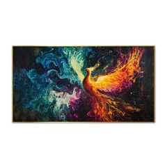 Powerful Phoenix Bird Vaastu Canvas Wall Paintings