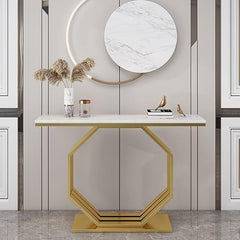 Contemporary Console Table with Bold Geometric Design