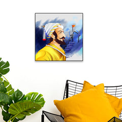 Chhatrapati Shivaji Artistic Canvas Wall Painting