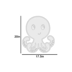 Baby Octopus Backlit Wooden Wall Décor