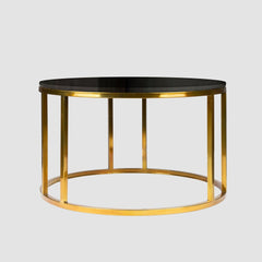 Luxury Metal Designer Center Table with White Marble
