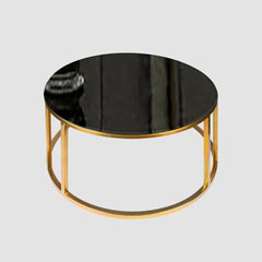 Luxury Metal Designer Center Table with White Marble