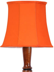 Orange Cotton Wooden floor Lamp