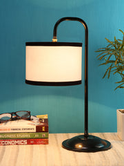 White Cotton Shade Iron Table Lamp (RM05)