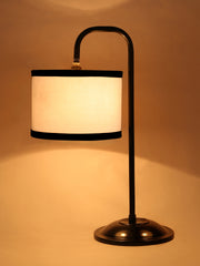 White Cotton Shade Iron Table Lamp (RM05)